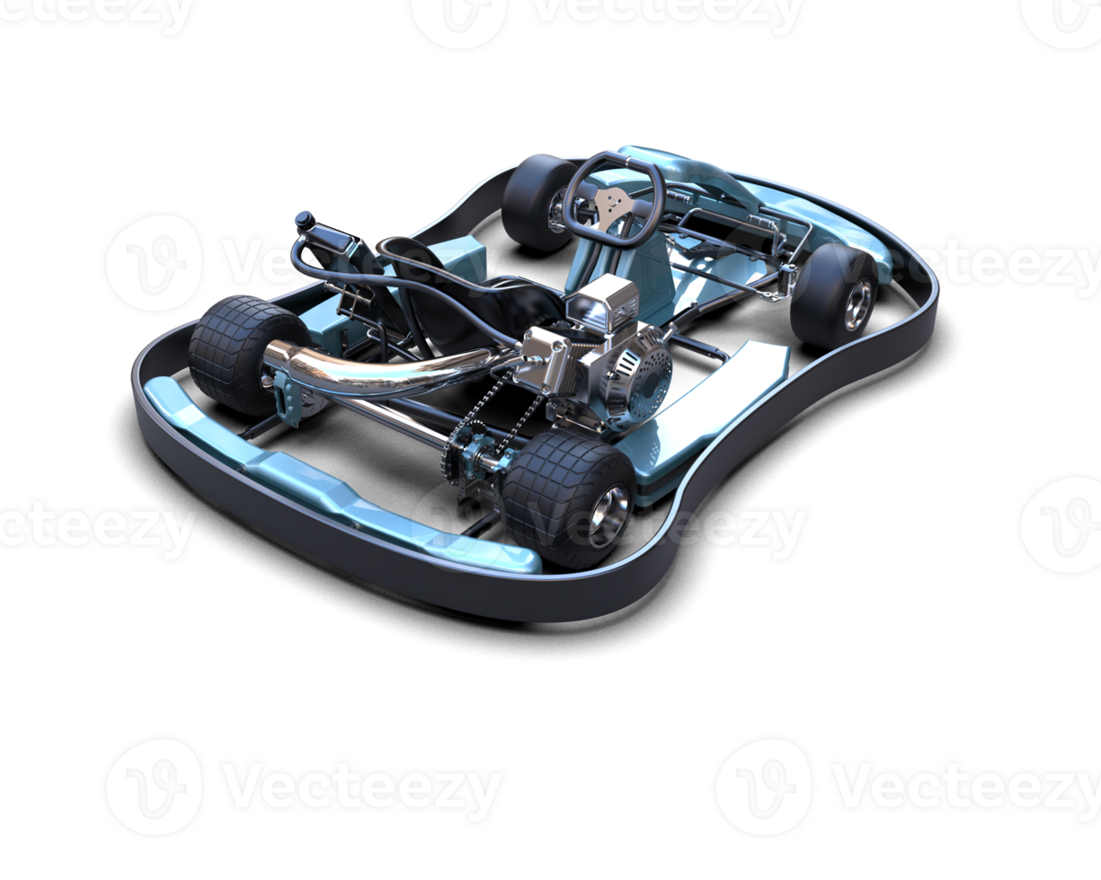Realistic race car isolated on background. 3d rendering - illustration png