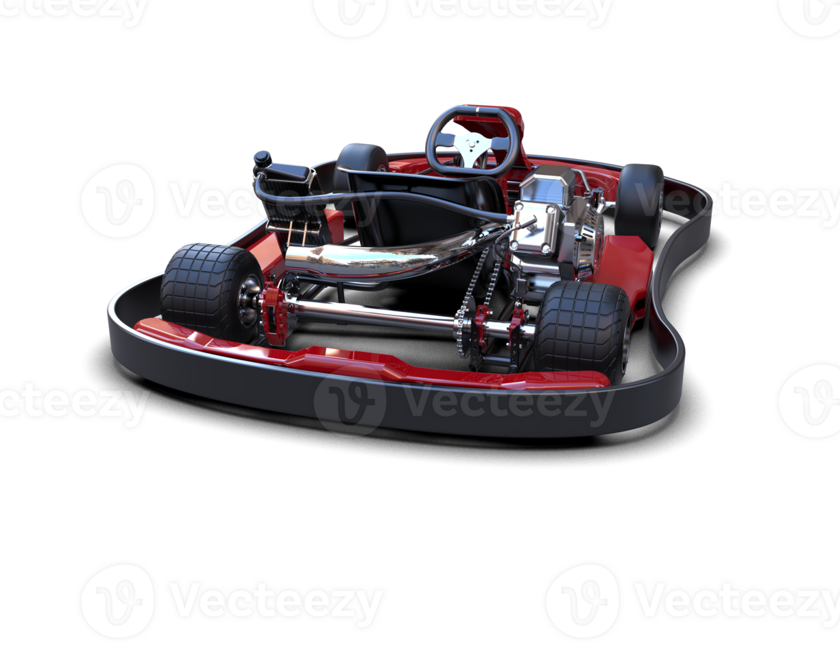 Realistic race car isolated on background. 3d rendering - illustration png