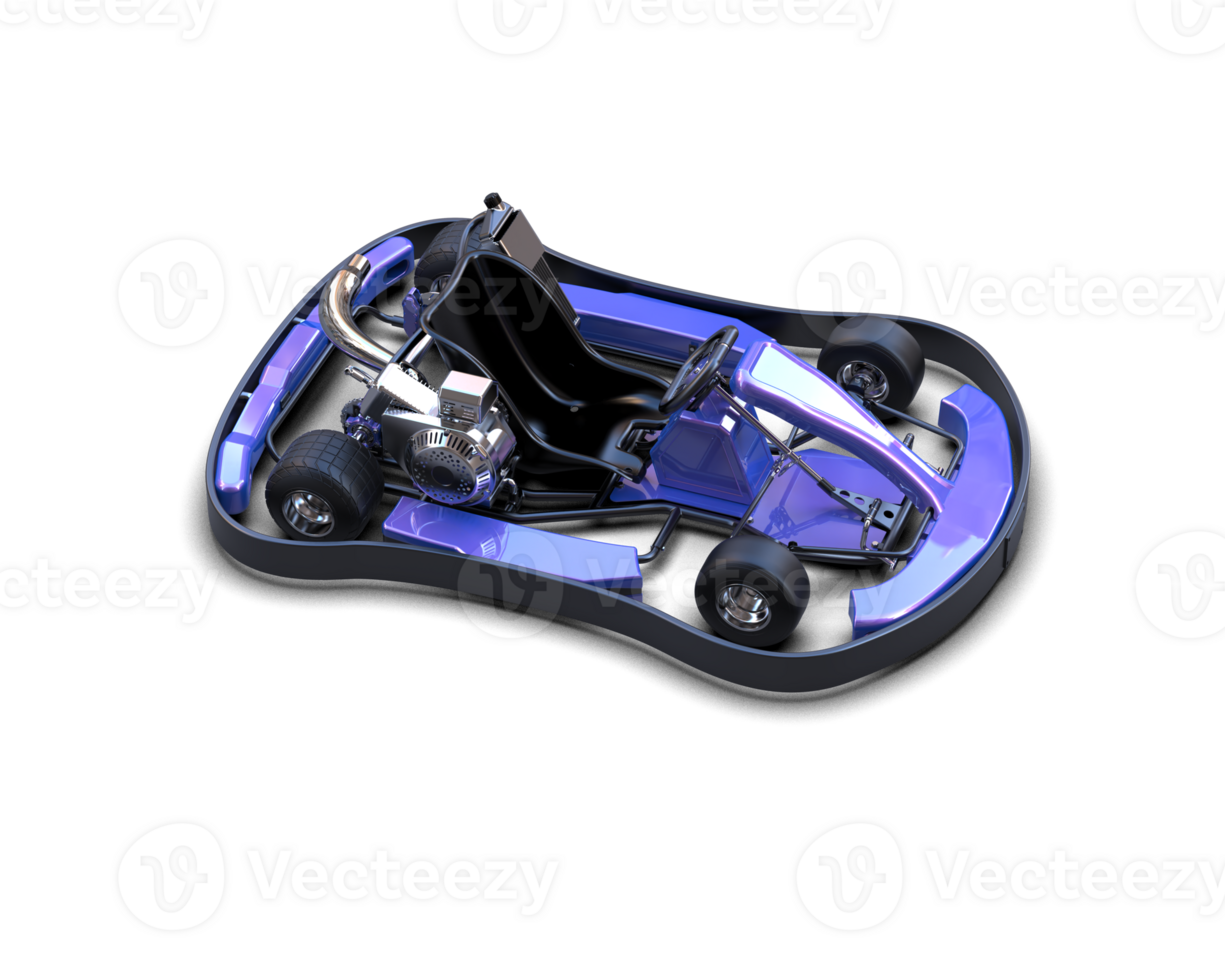Realistic race car isolated on background. 3d rendering - illustration png