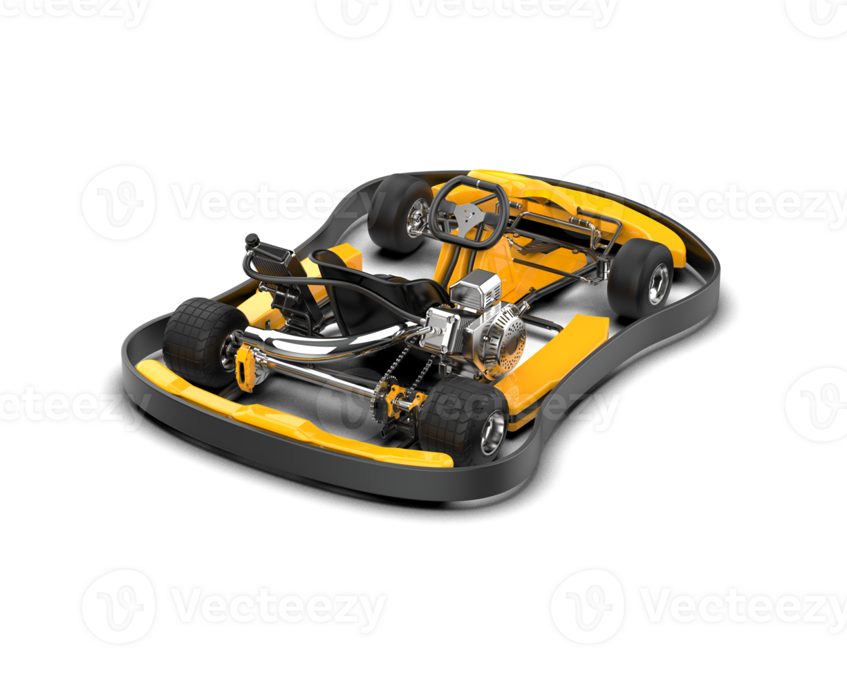 Realistic race car isolated on background. 3d rendering - illustration png