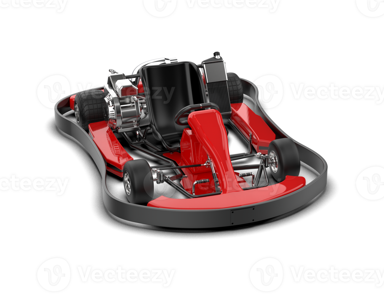Realistic race car isolated on background. 3d rendering - illustration png