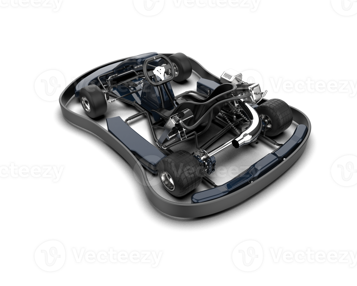 Realistic race car isolated on background. 3d rendering - illustration png