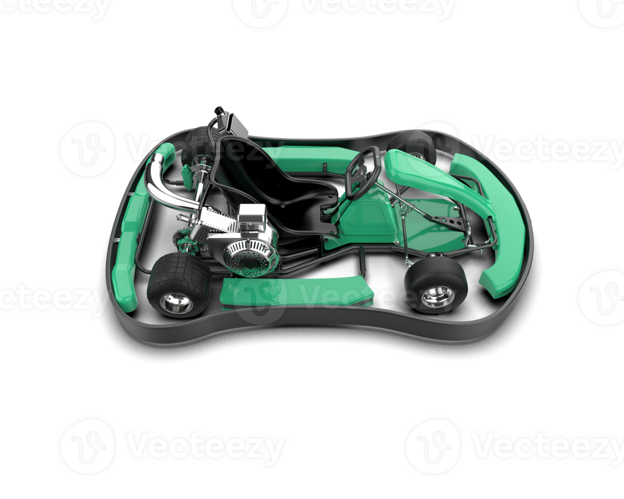 Realistic race car isolated on background. 3d rendering - illustration png