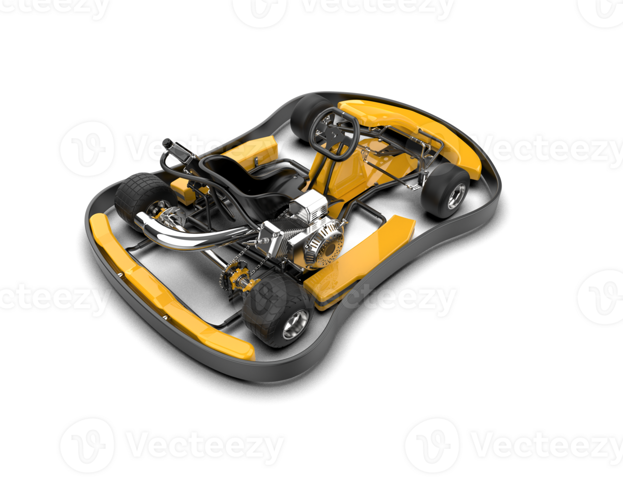 Realistic race car isolated on background. 3d rendering - illustration png