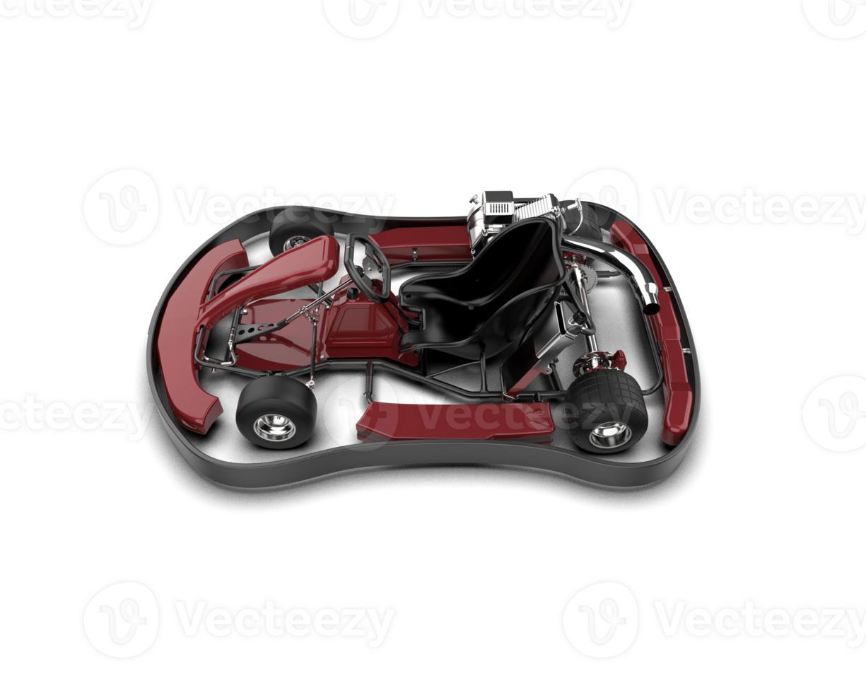 Realistic race car isolated on background. 3d rendering - illustration png