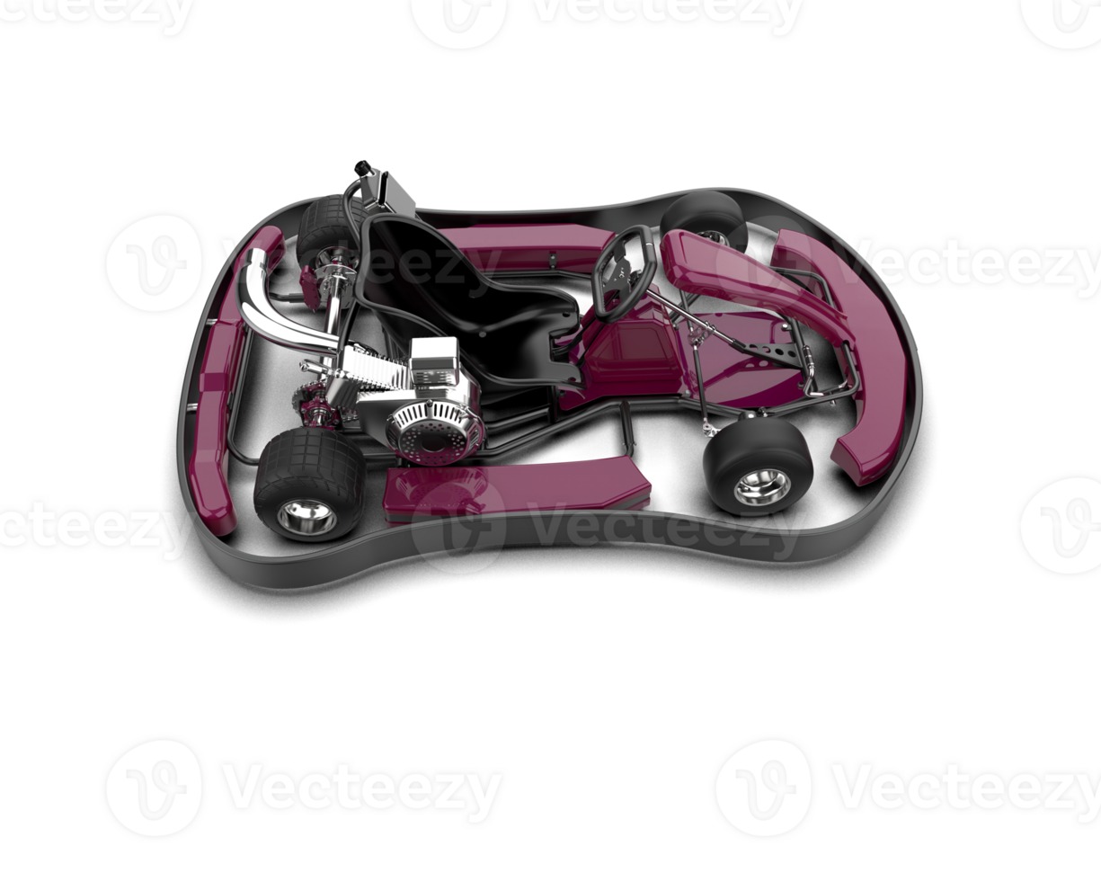 Realistic race car isolated on background. 3d rendering - illustration png