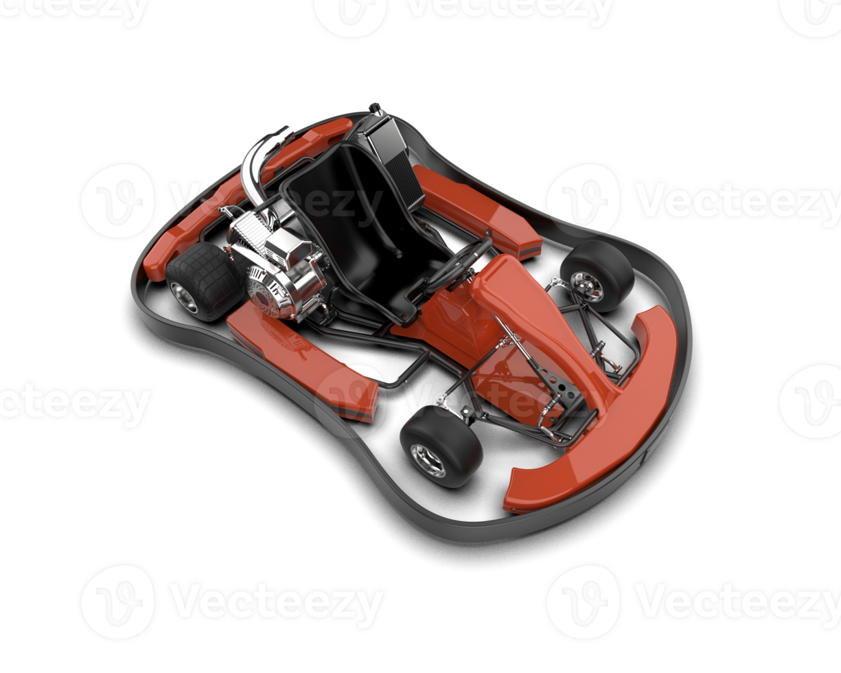 Realistic race car isolated on background. 3d rendering - illustration png