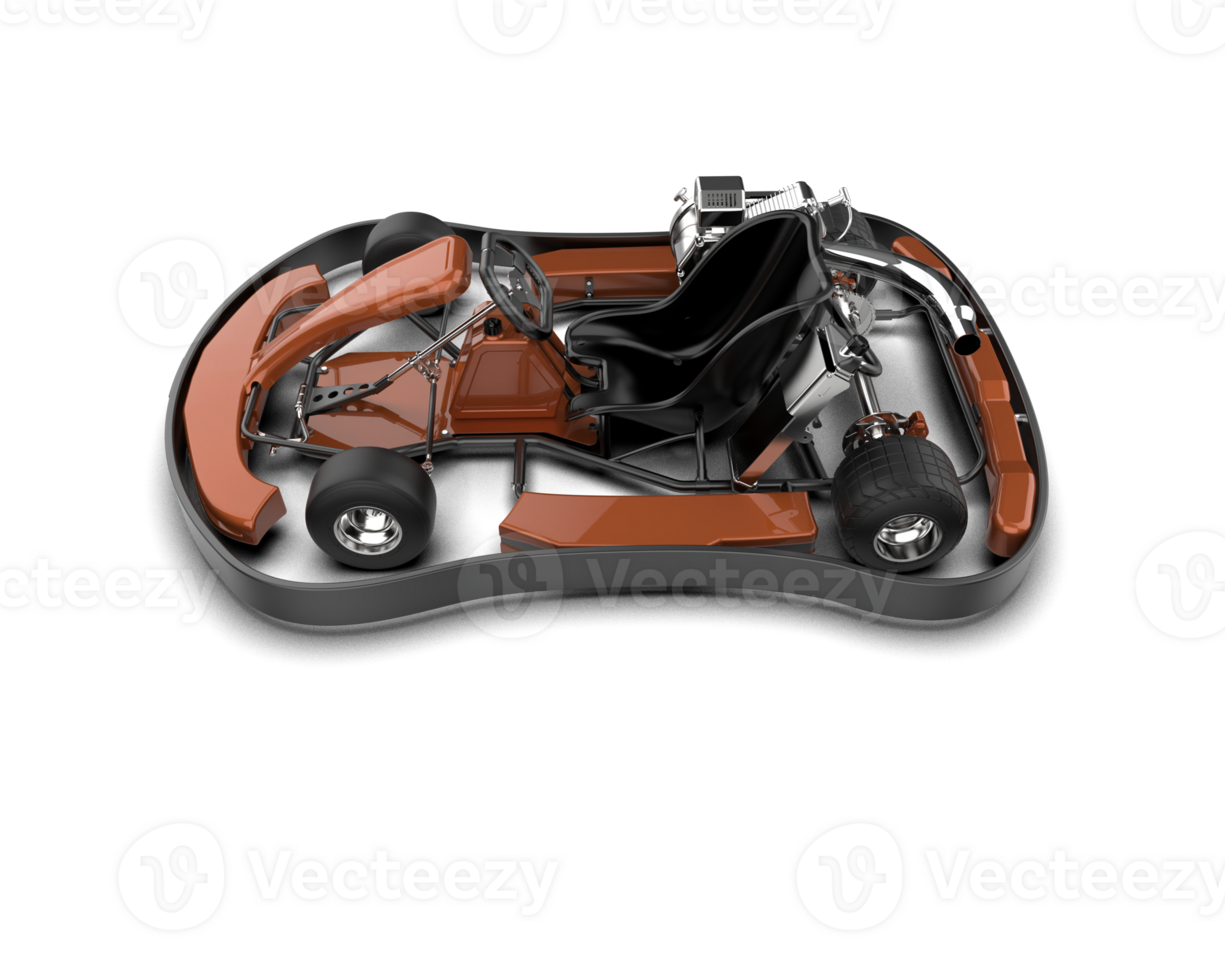 Realistic race car isolated on background. 3d rendering - illustration png