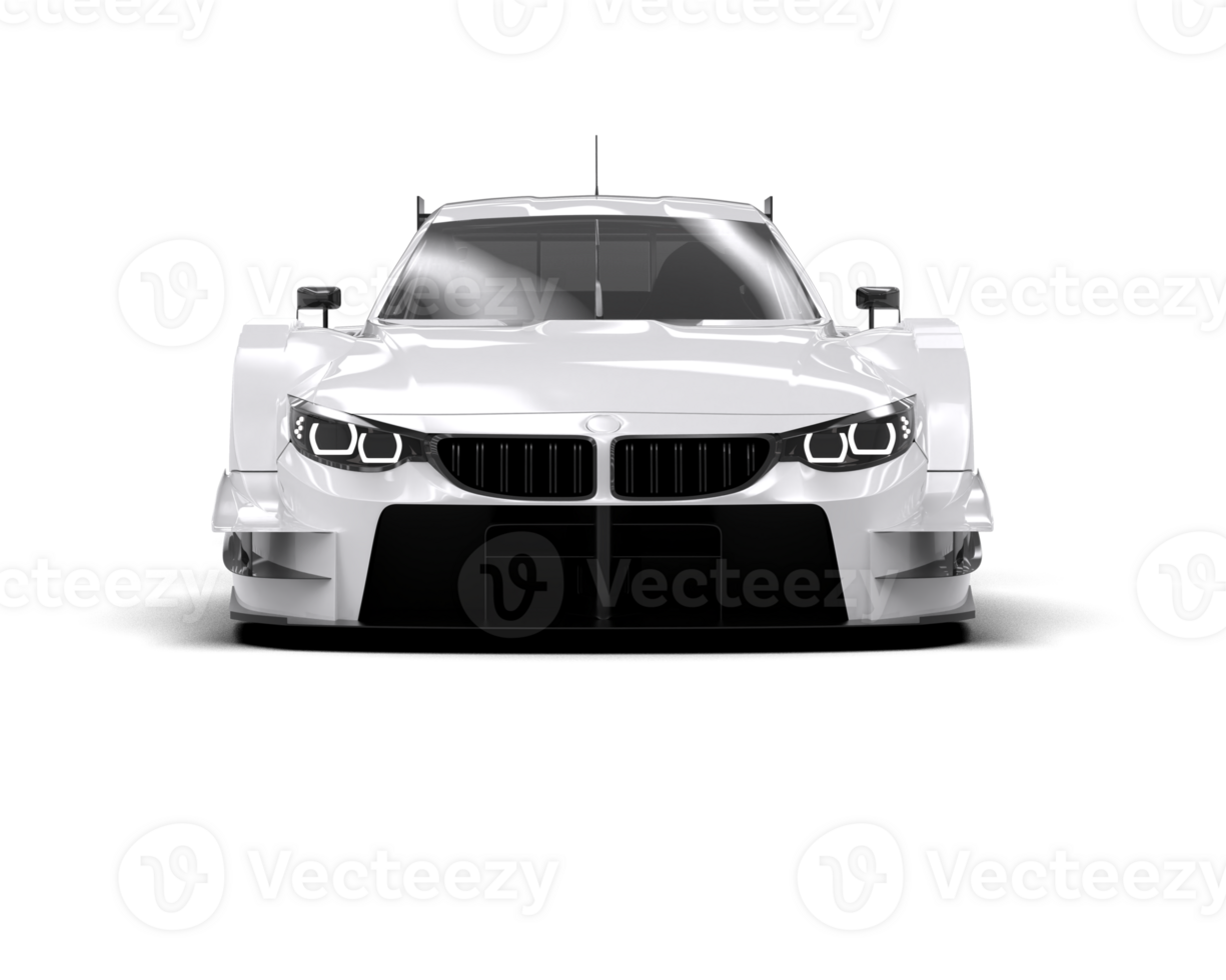 Realistic race car isolated on background. 3d rendering - illustration png
