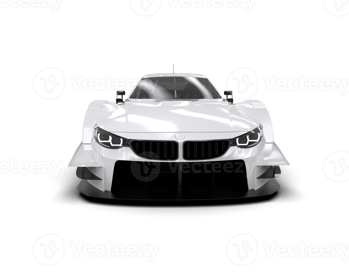 Realistic race car isolated on background. 3d rendering - illustration png