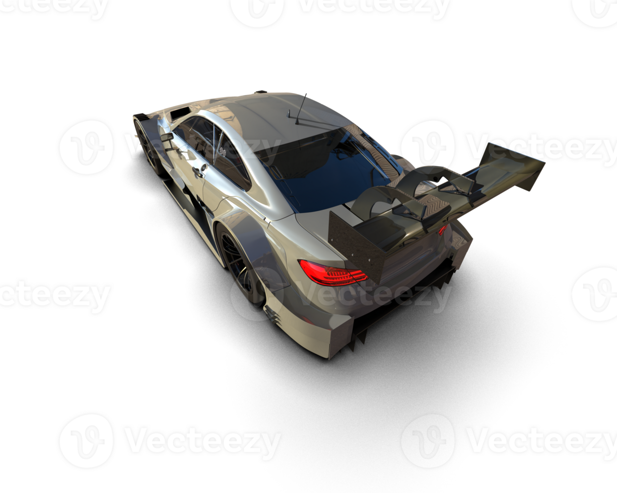 Realistic race car isolated on background. 3d rendering - illustration png