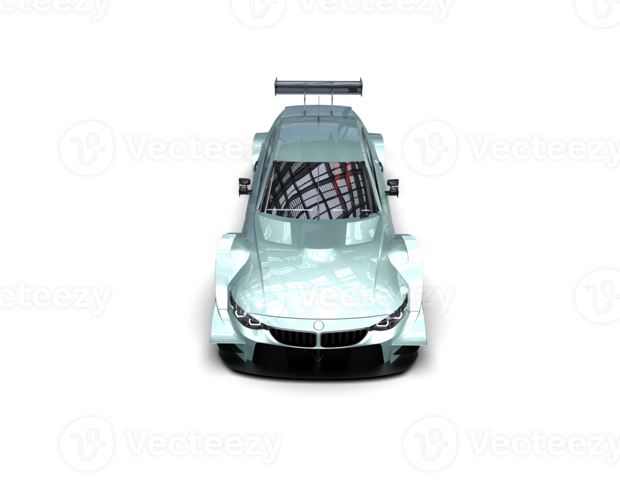 Realistic race car isolated on background. 3d rendering - illustration png