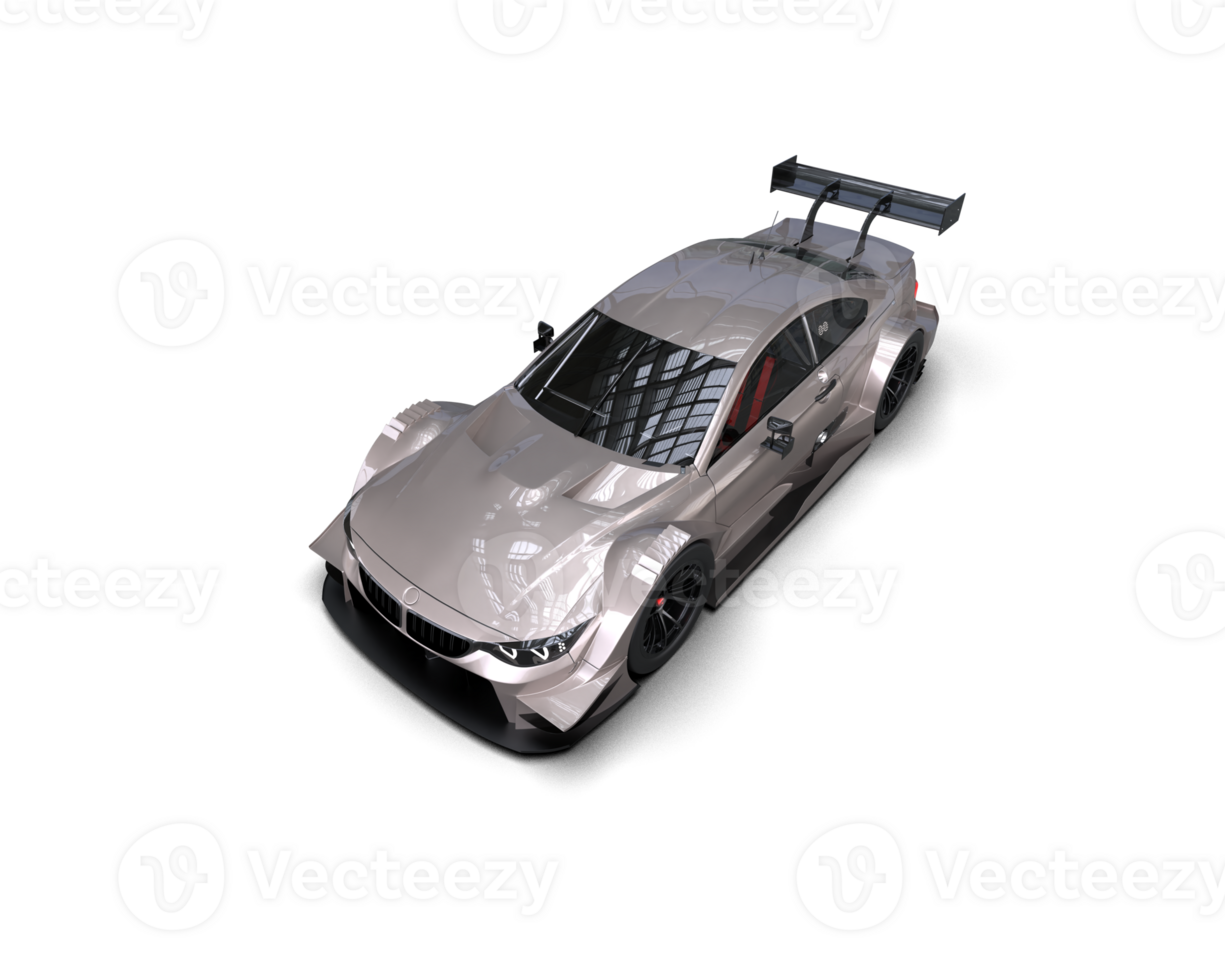 Realistic race car isolated on background. 3d rendering - illustration png