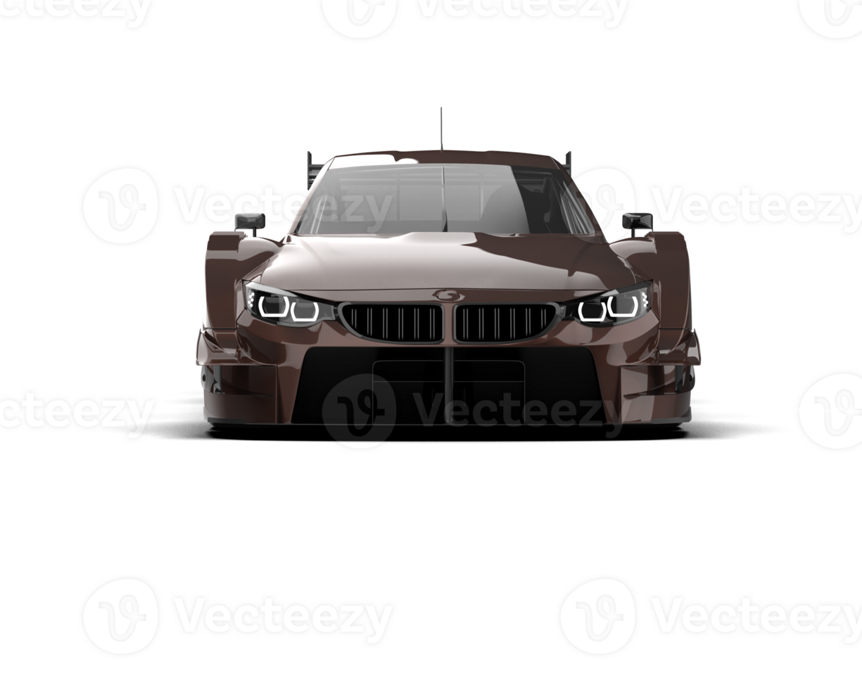 Realistic race car isolated on background. 3d rendering - illustration png