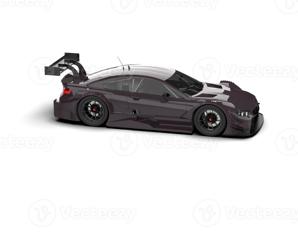 Realistic race car isolated on background. 3d rendering - illustration png