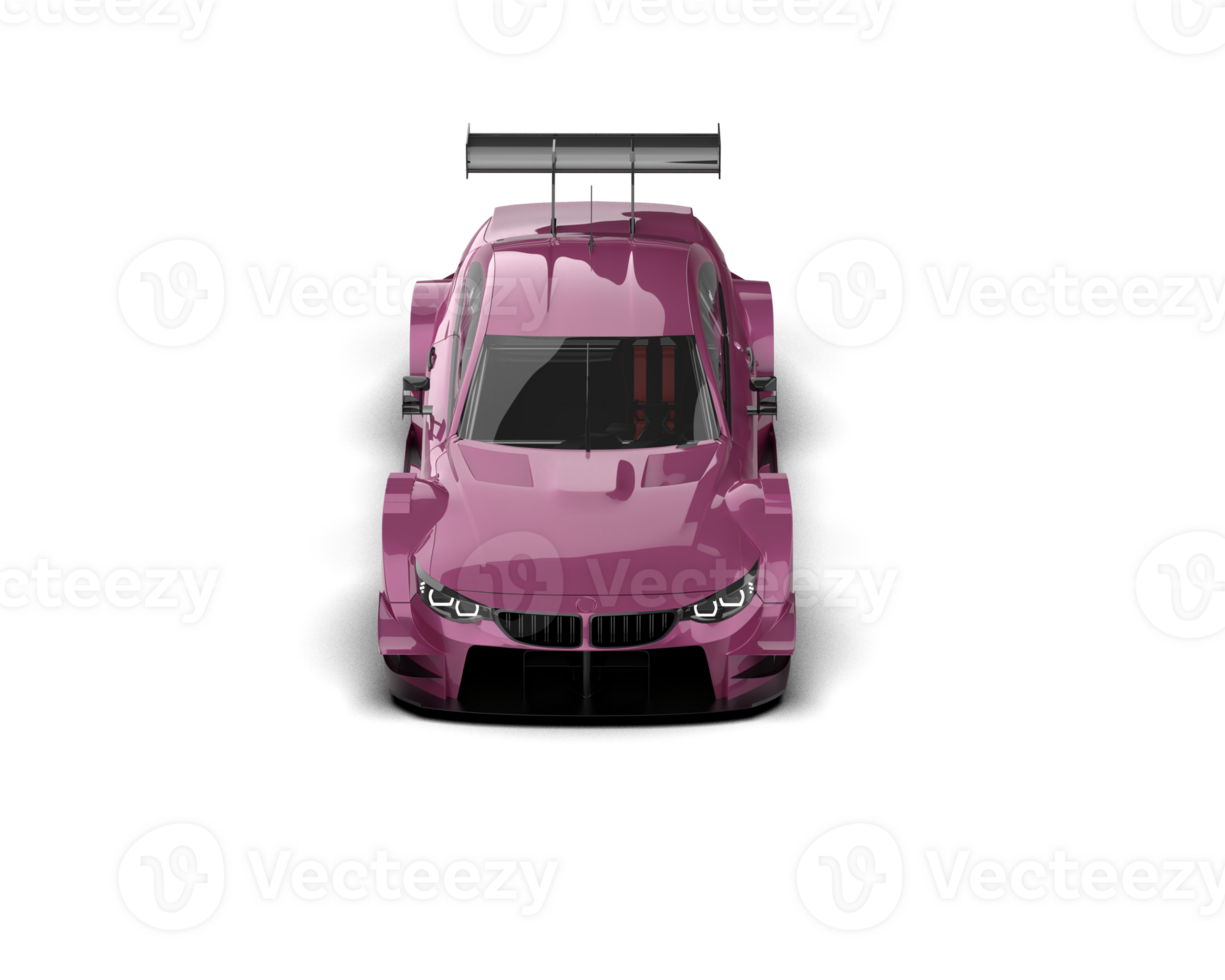 Realistic race car isolated on background. 3d rendering - illustration png