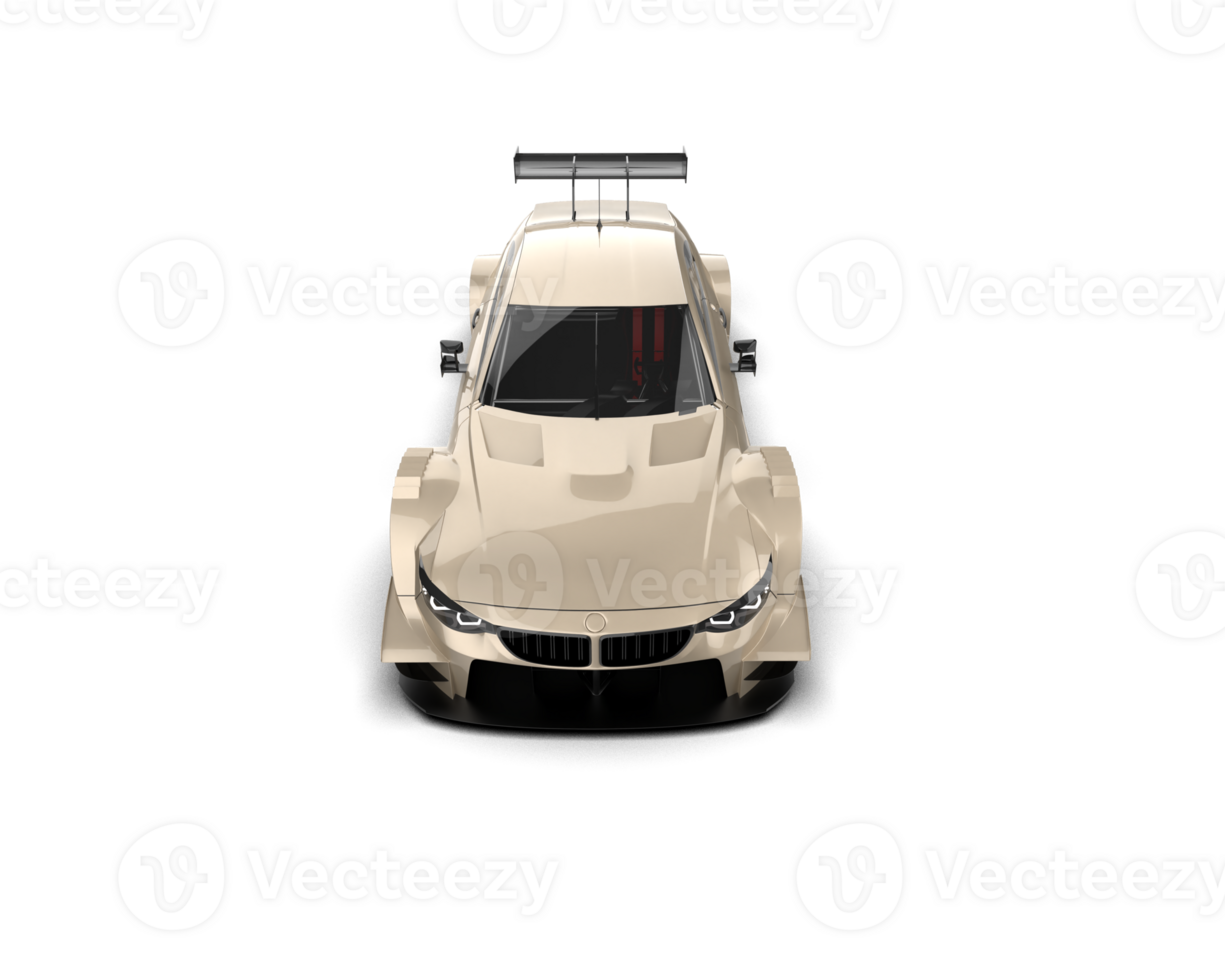 Realistic race car isolated on background. 3d rendering - illustration png