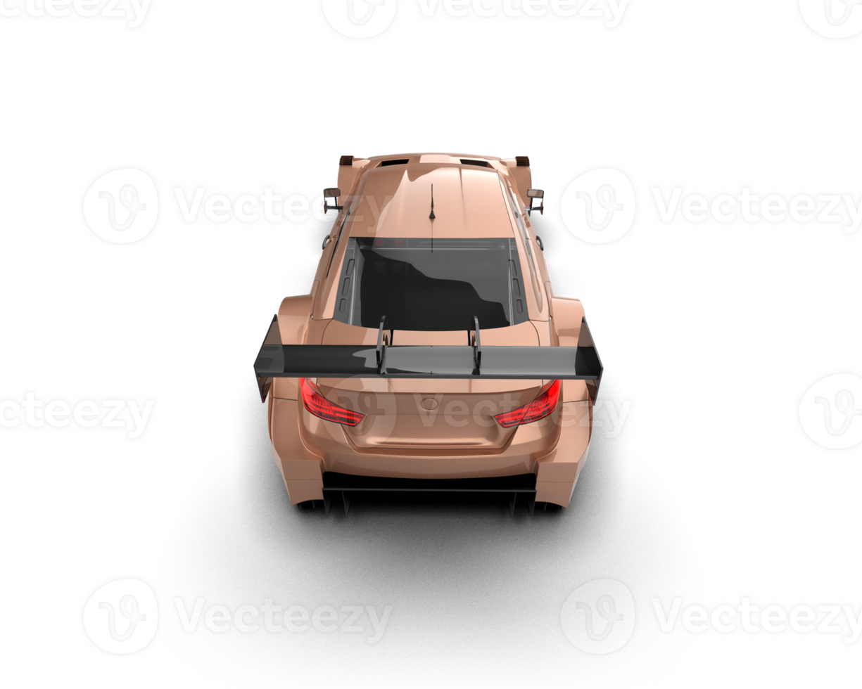 Realistic race car isolated on background. 3d rendering - illustration png