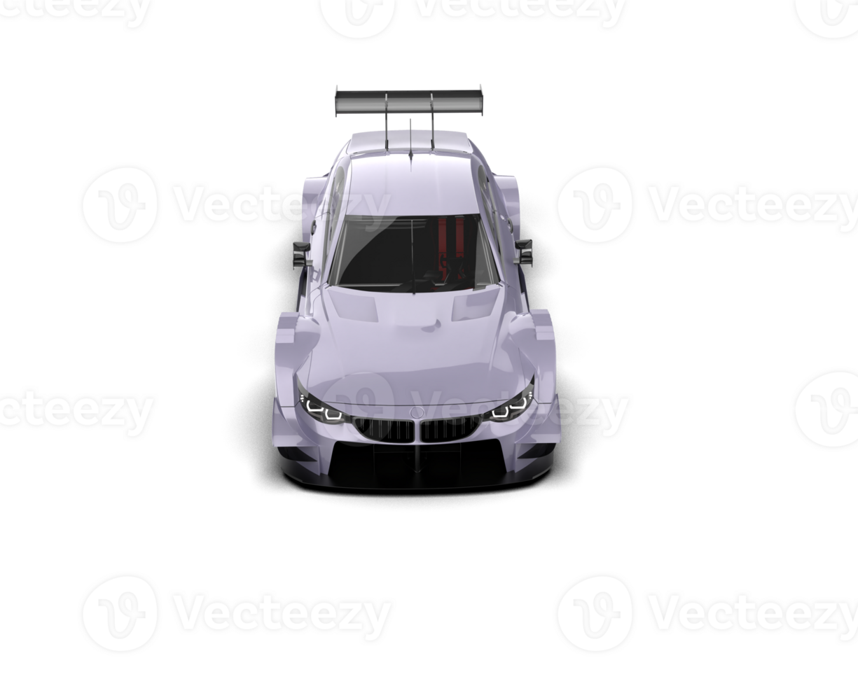 Realistic race car isolated on background. 3d rendering - illustration png