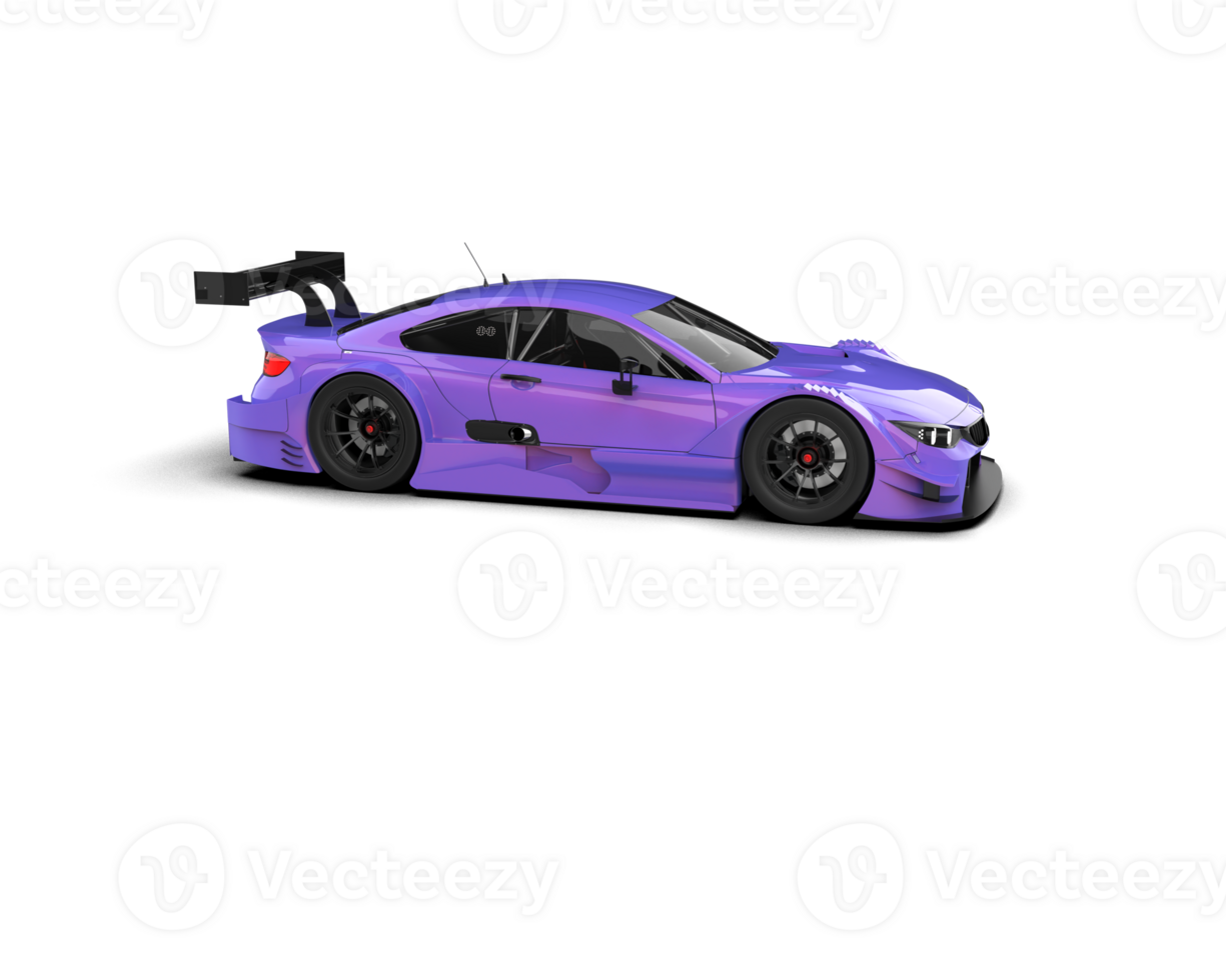 Realistic race car isolated on background. 3d rendering - illustration png