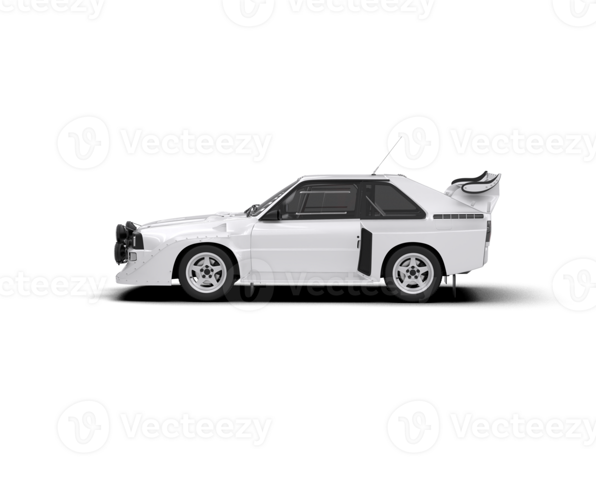 Realistic race car isolated on background. 3d rendering - illustration png