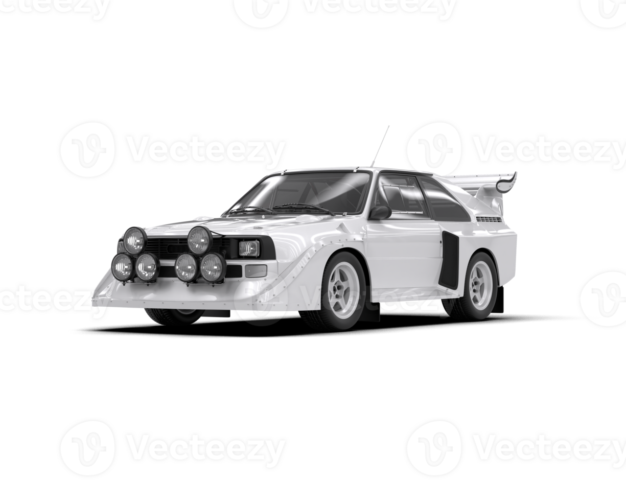 Realistic race car isolated on background. 3d rendering - illustration png
