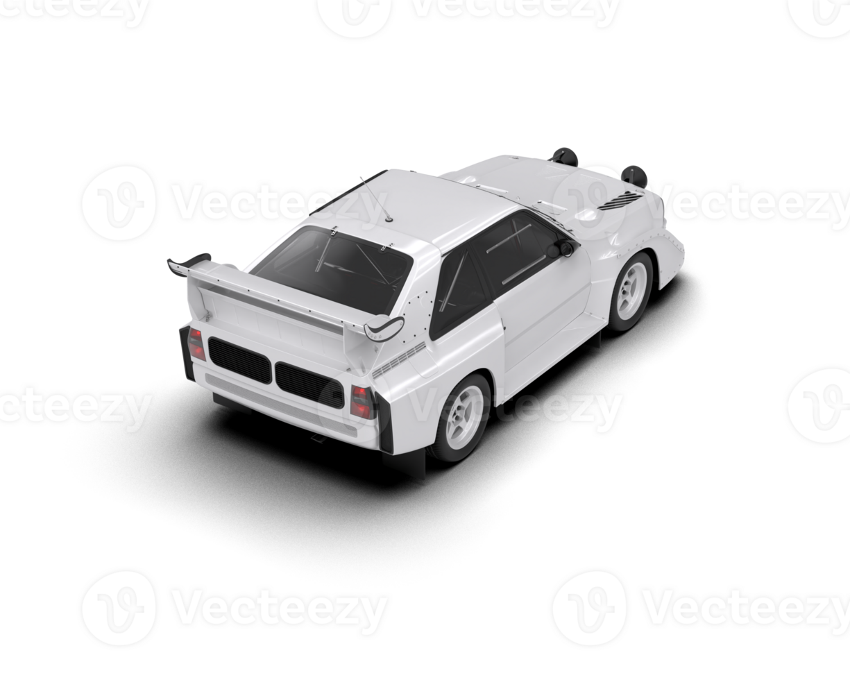 Realistic race car isolated on background. 3d rendering - illustration png