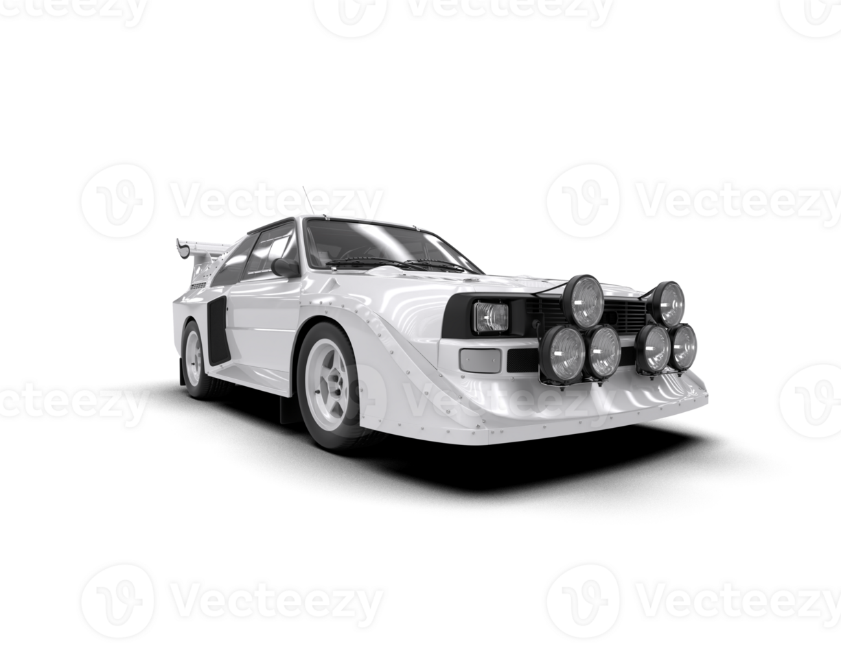Realistic race car isolated on background. 3d rendering - illustration png