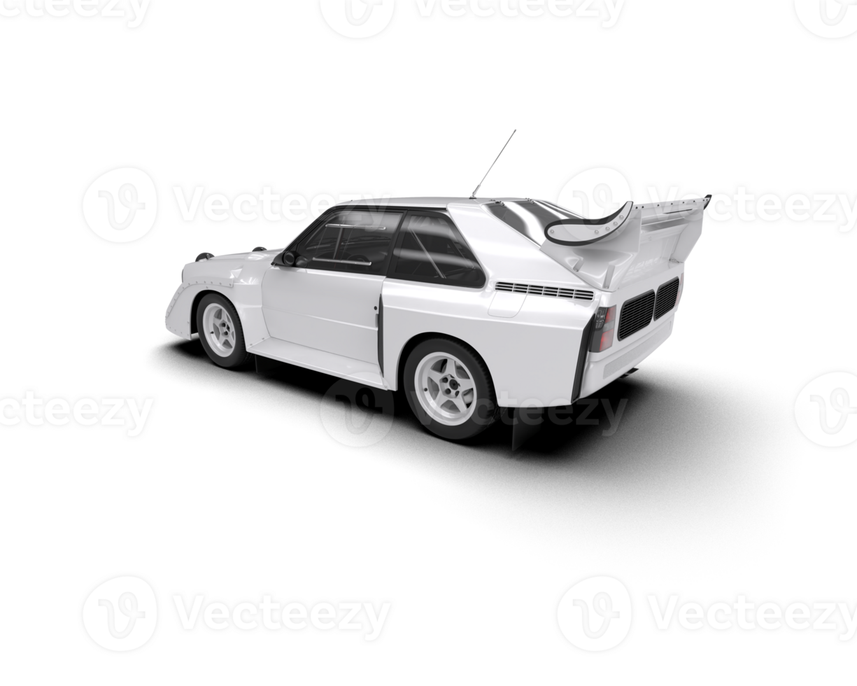 Realistic race car isolated on background. 3d rendering - illustration png