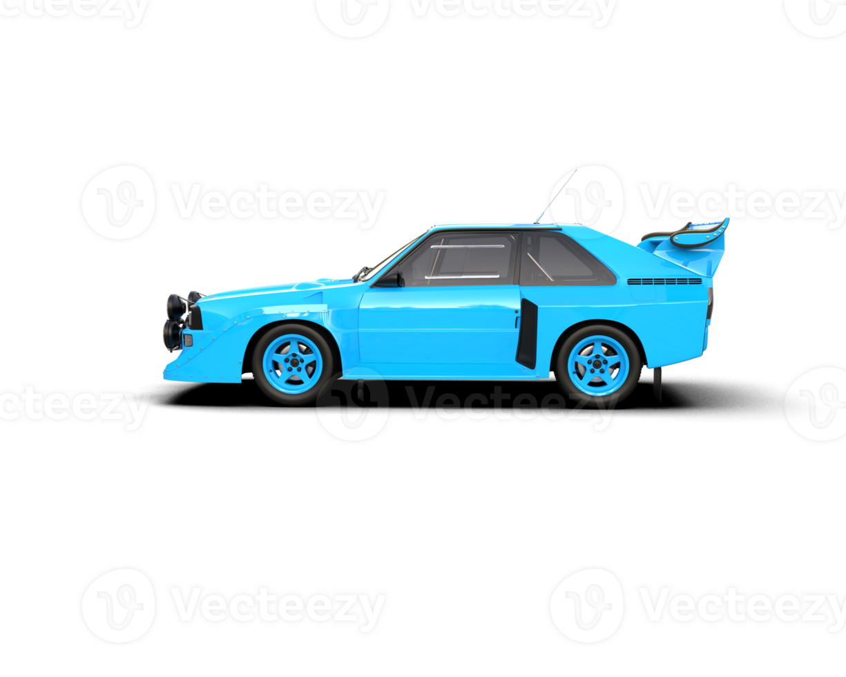 Realistic race car isolated on background. 3d rendering - illustration png