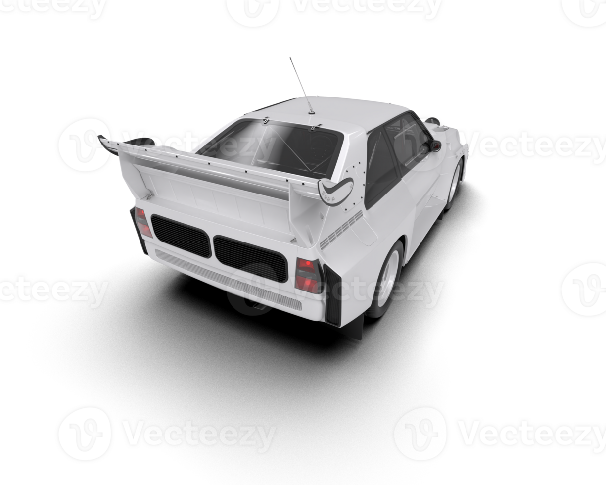 Realistic race car isolated on background. 3d rendering - illustration png