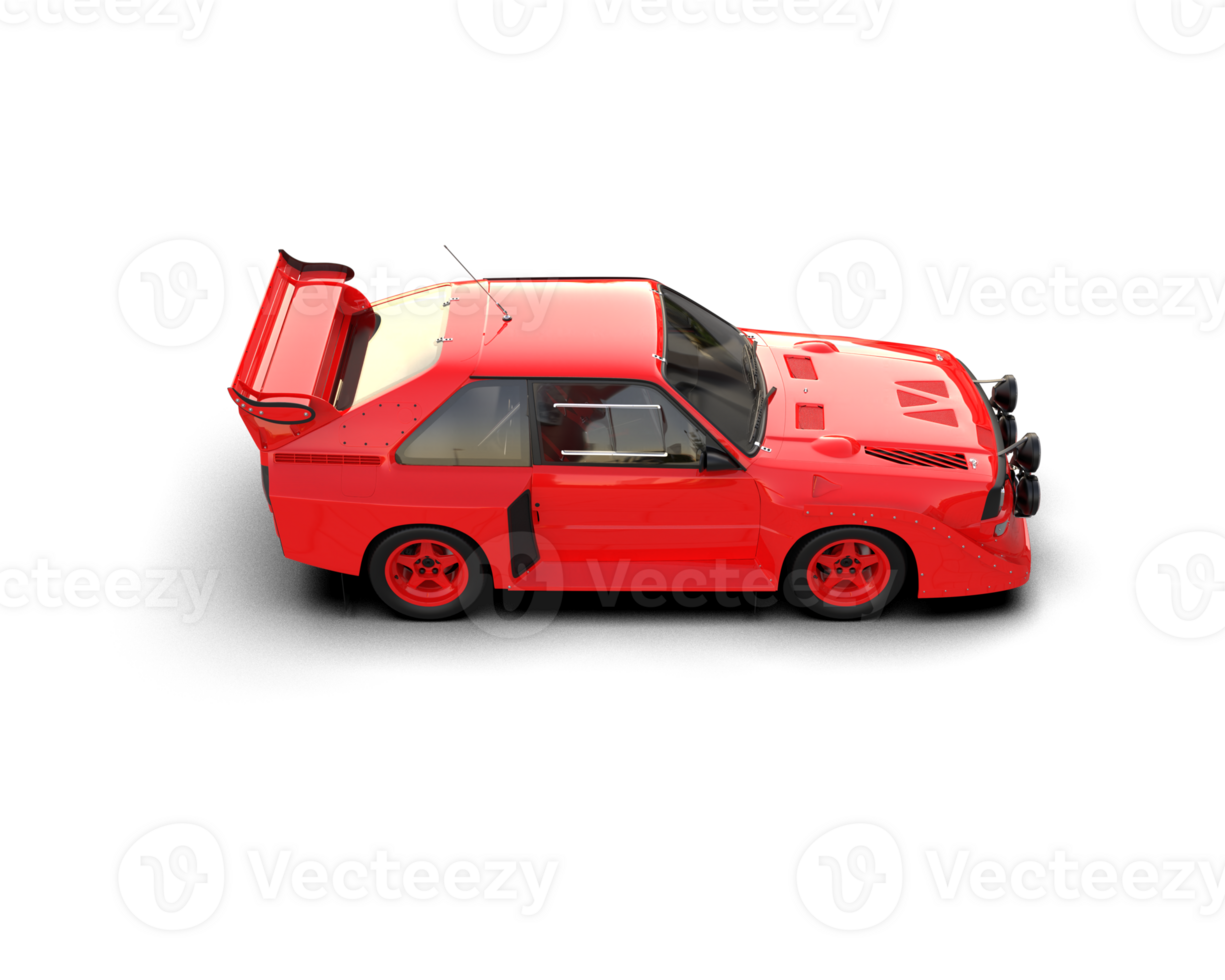 Realistic race car isolated on background. 3d rendering - illustration png