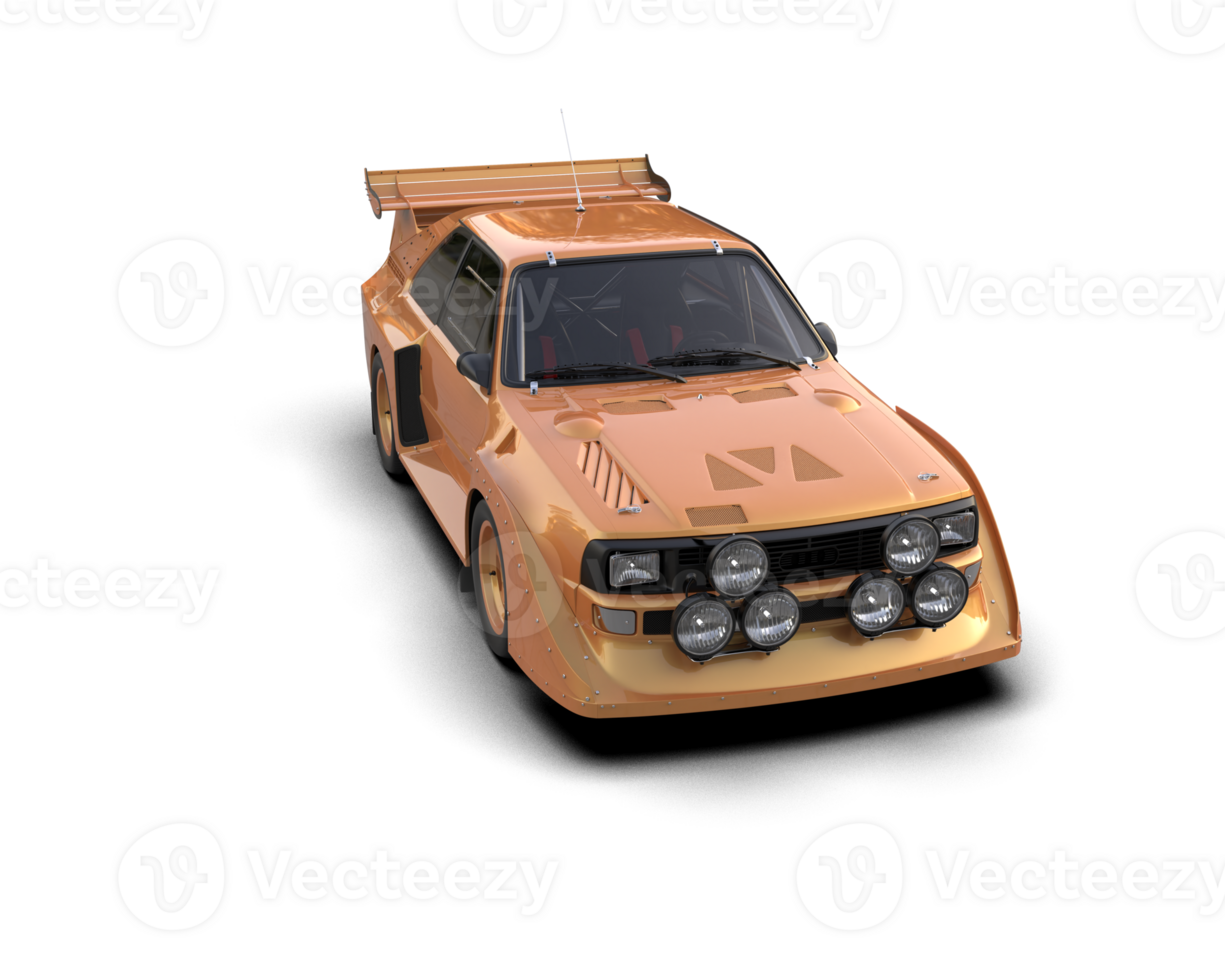Realistic race car isolated on background. 3d rendering - illustration png