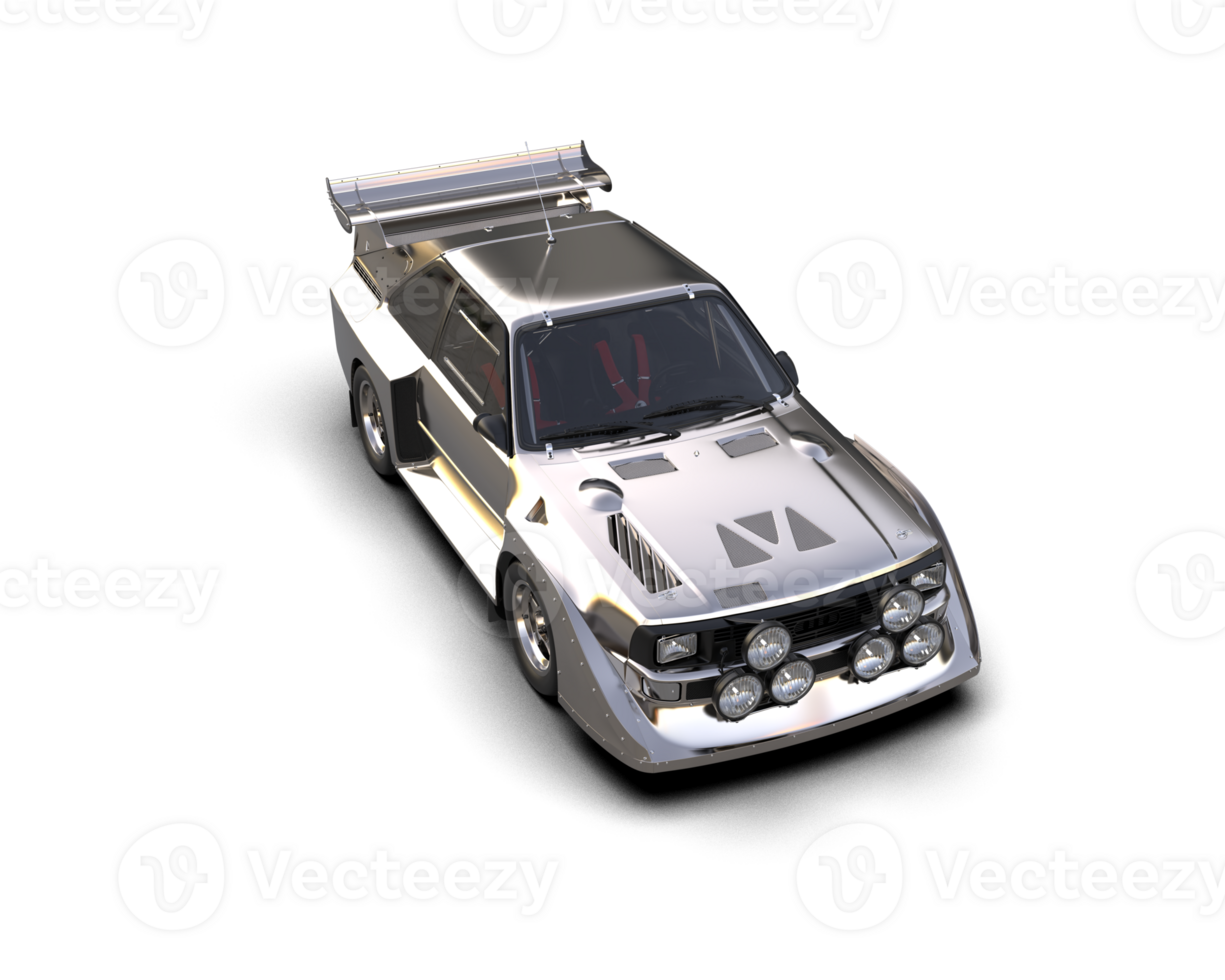 Realistic race car isolated on background. 3d rendering - illustration png