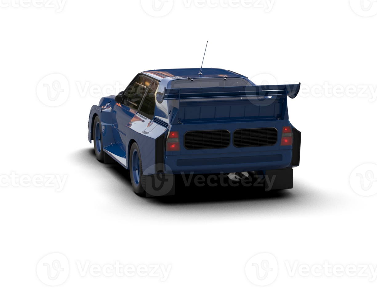Realistic race car isolated on background. 3d rendering - illustration png