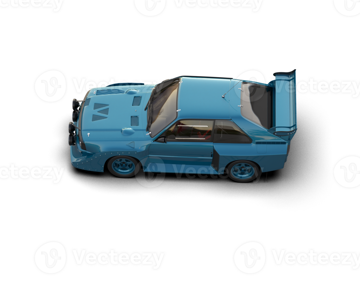 Realistic race car isolated on background. 3d rendering - illustration png