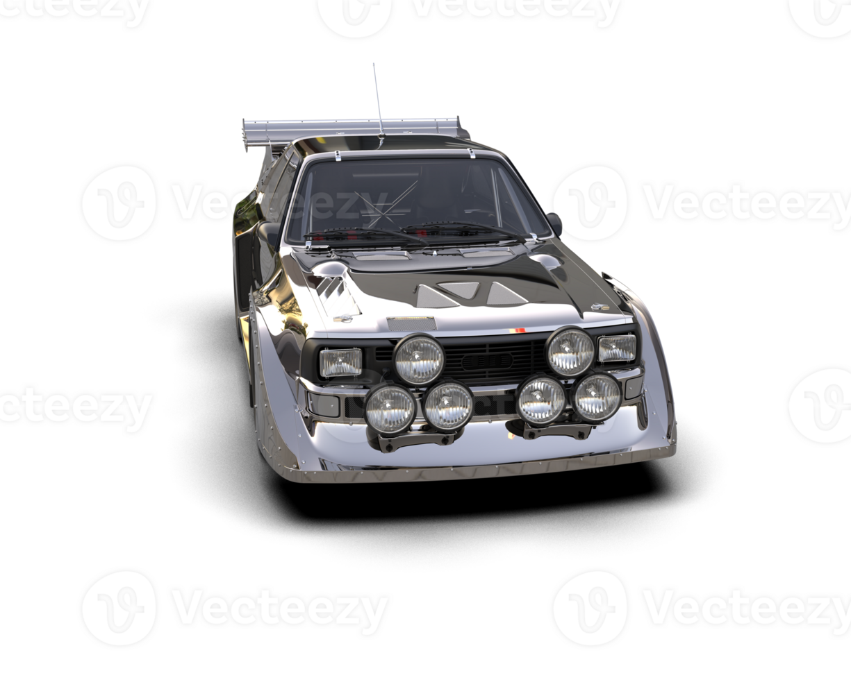 Realistic race car isolated on background. 3d rendering - illustration png