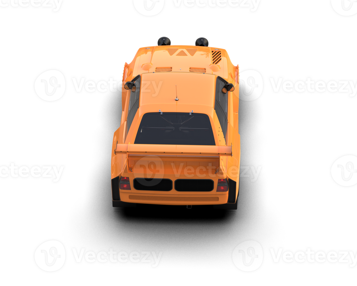 Realistic race car isolated on background. 3d rendering - illustration png