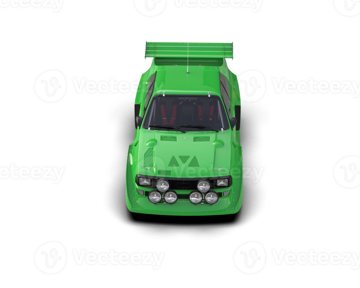 Realistic race car isolated on background. 3d rendering - illustration png
