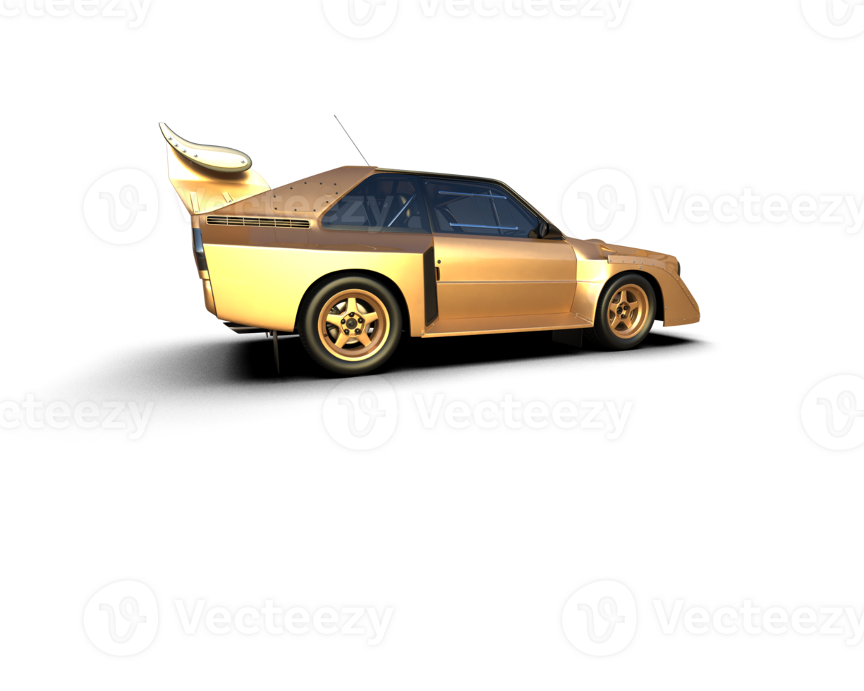 Realistic race car isolated on background. 3d rendering - illustration png