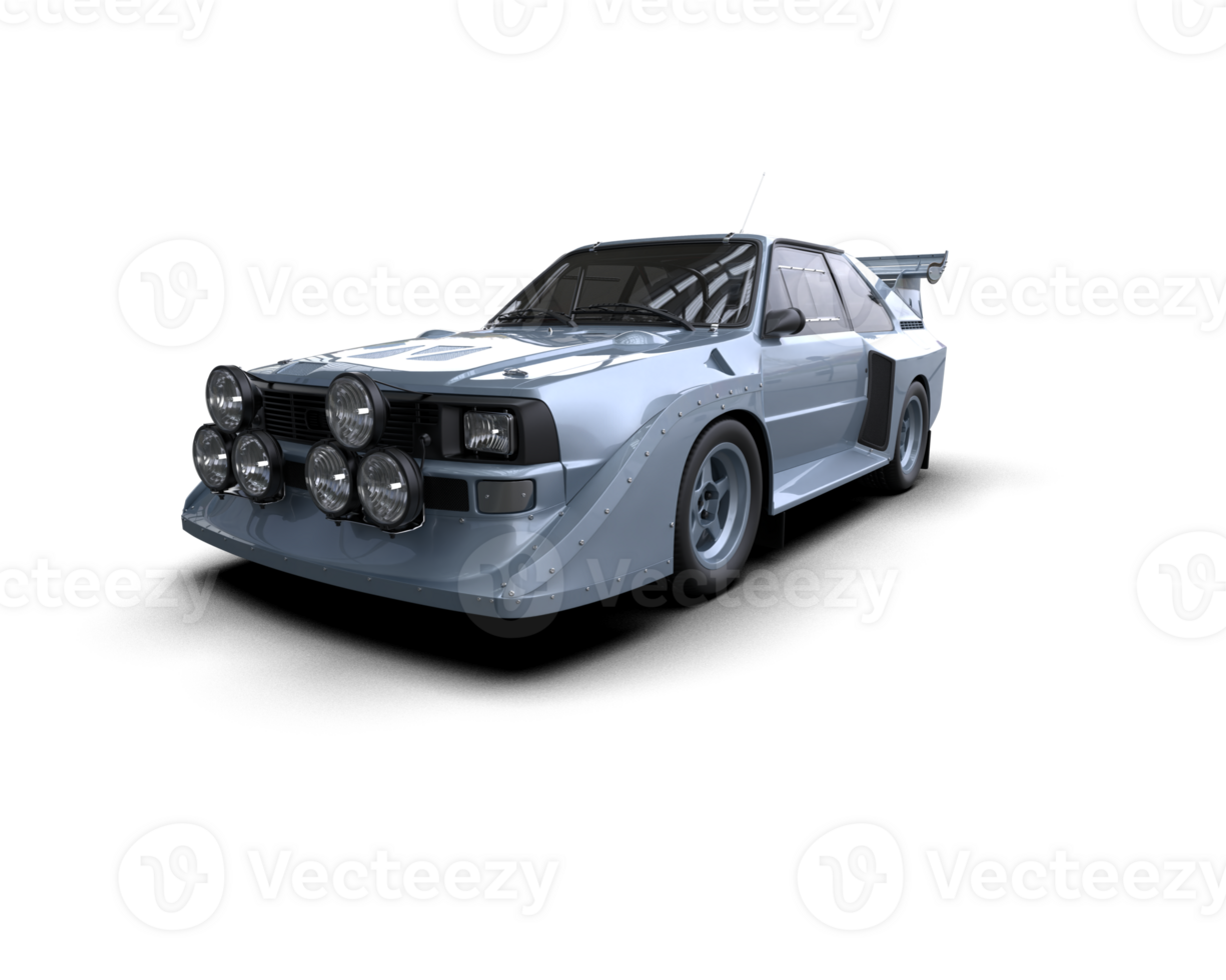 Realistic race car isolated on background. 3d rendering - illustration png