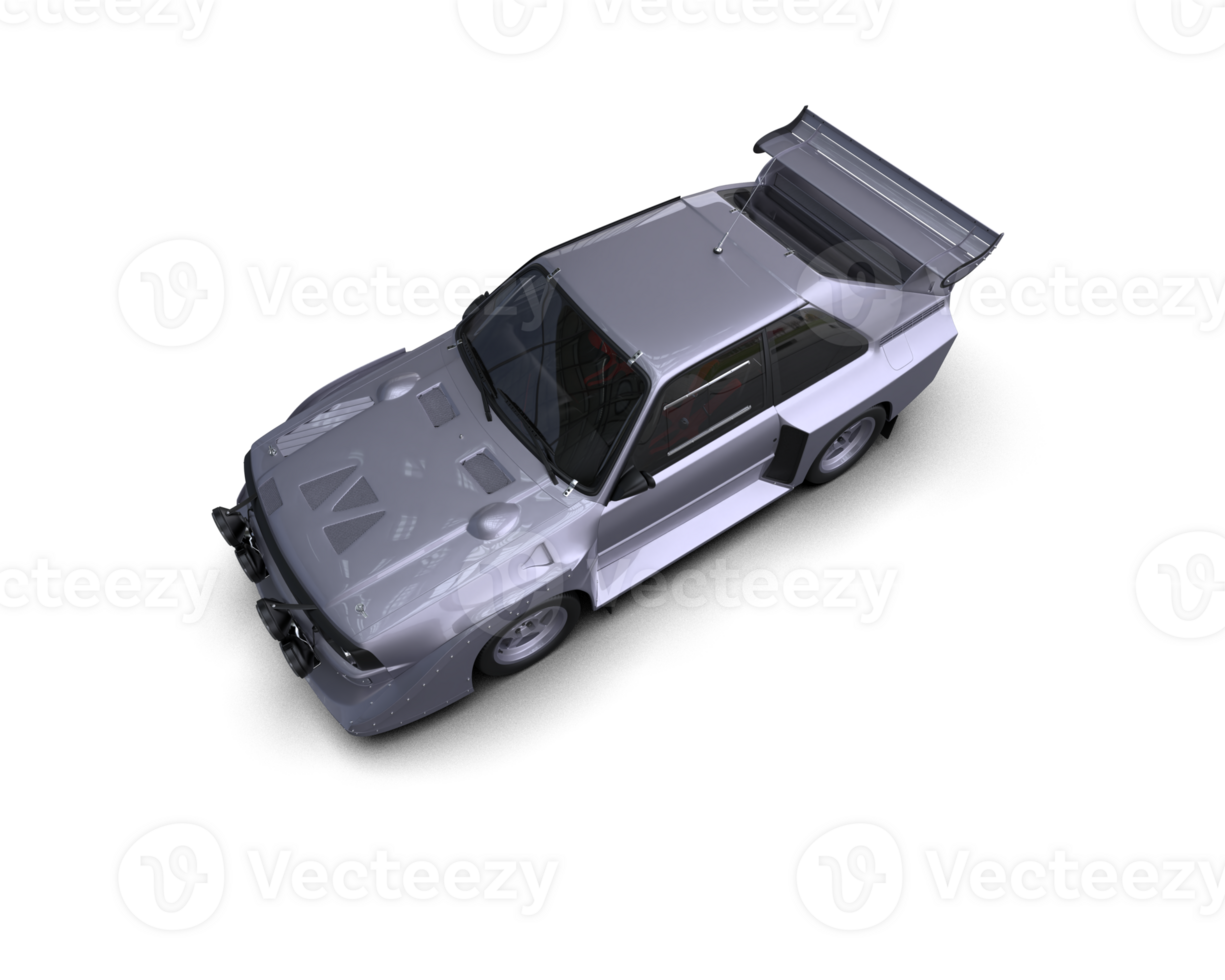 Realistic race car isolated on background. 3d rendering - illustration png