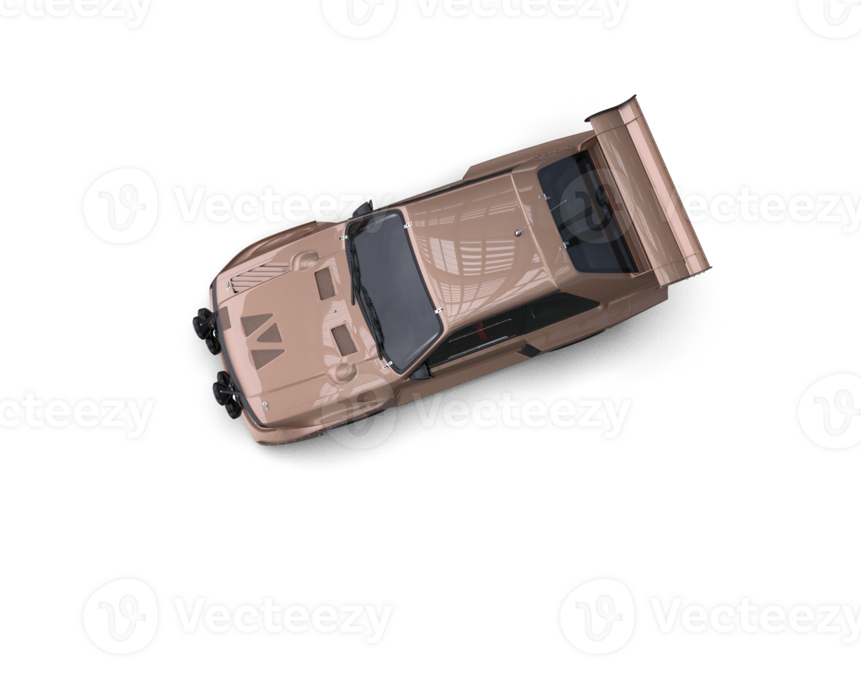 Realistic race car isolated on background. 3d rendering - illustration png