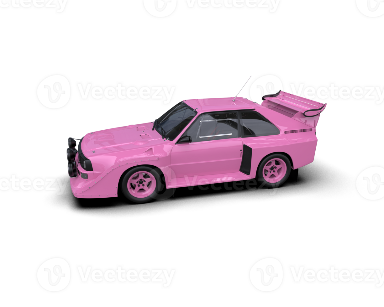 Realistic race car isolated on background. 3d rendering - illustration png