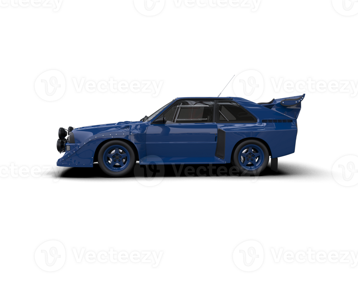 Realistic race car isolated on background. 3d rendering - illustration png
