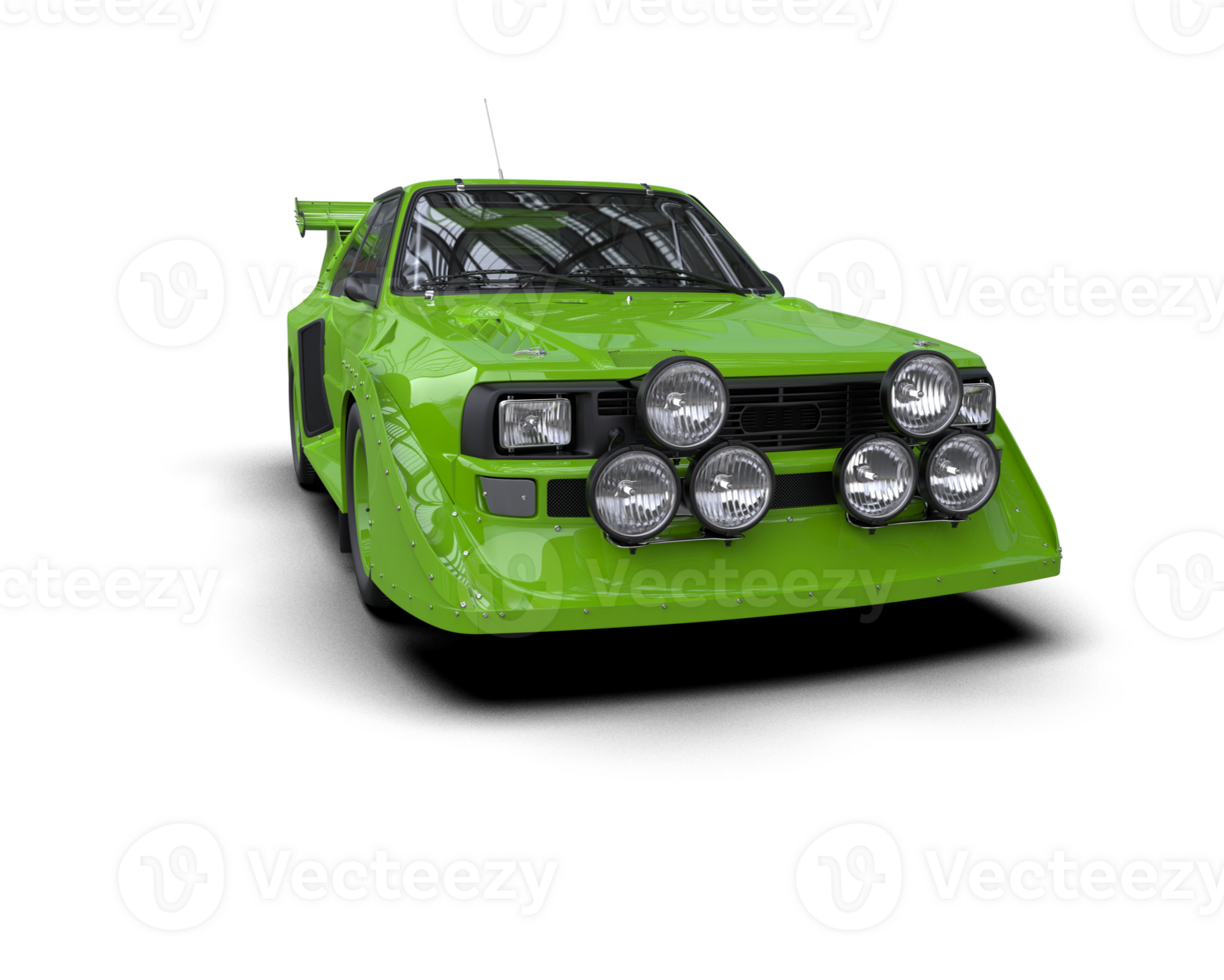 Realistic race car isolated on background. 3d rendering - illustration png