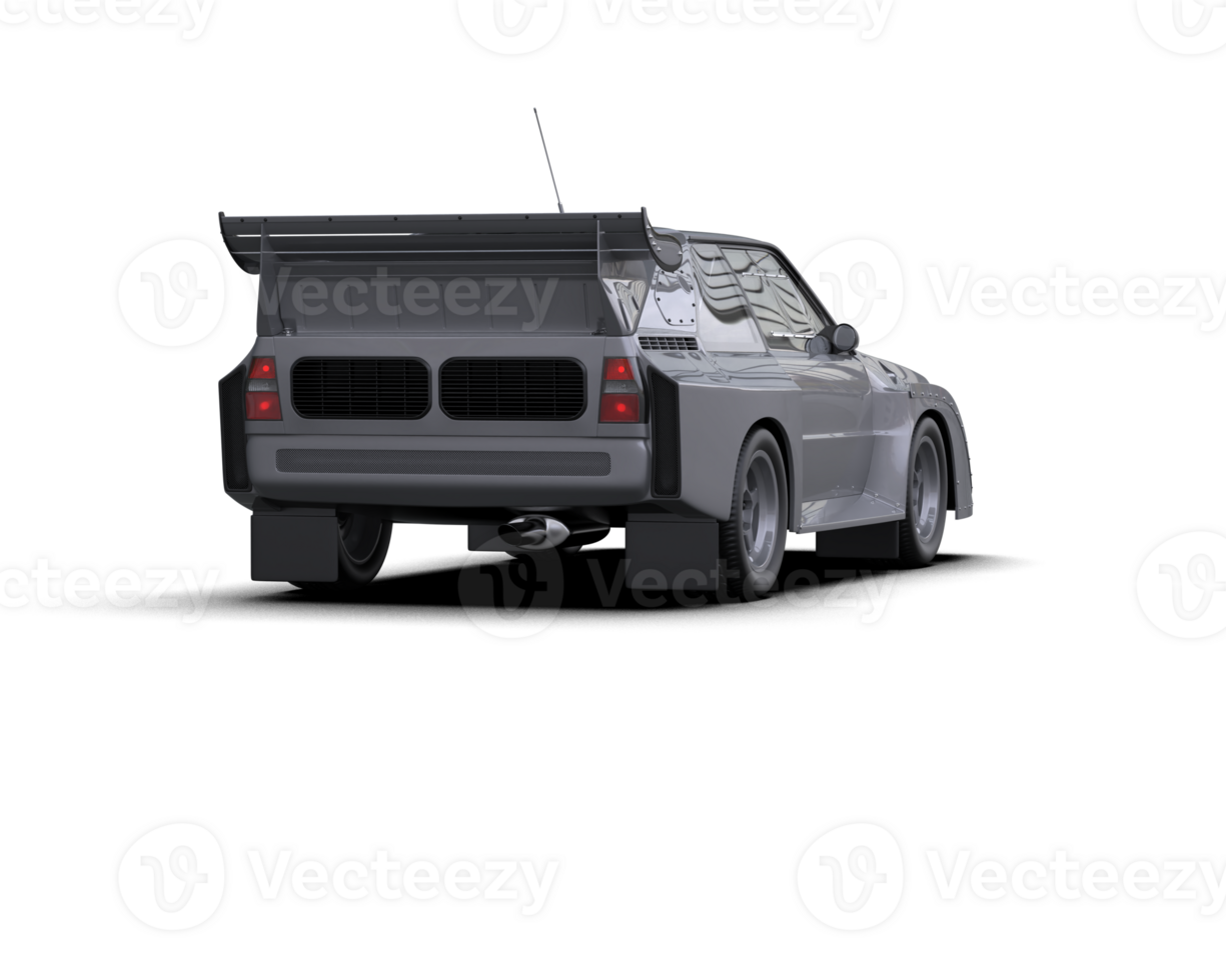 Realistic race car isolated on background. 3d rendering - illustration png