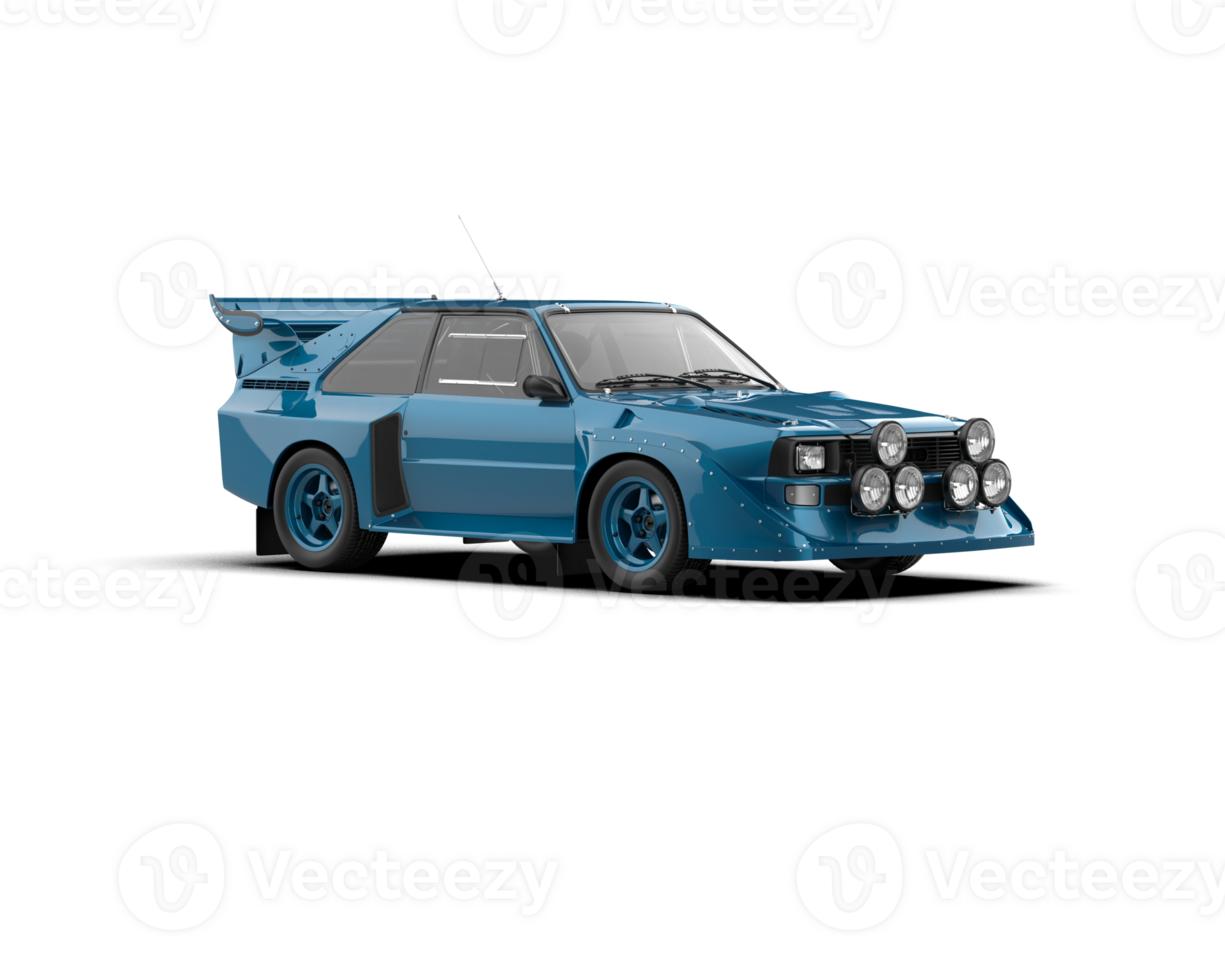 Realistic race car isolated on background. 3d rendering - illustration png