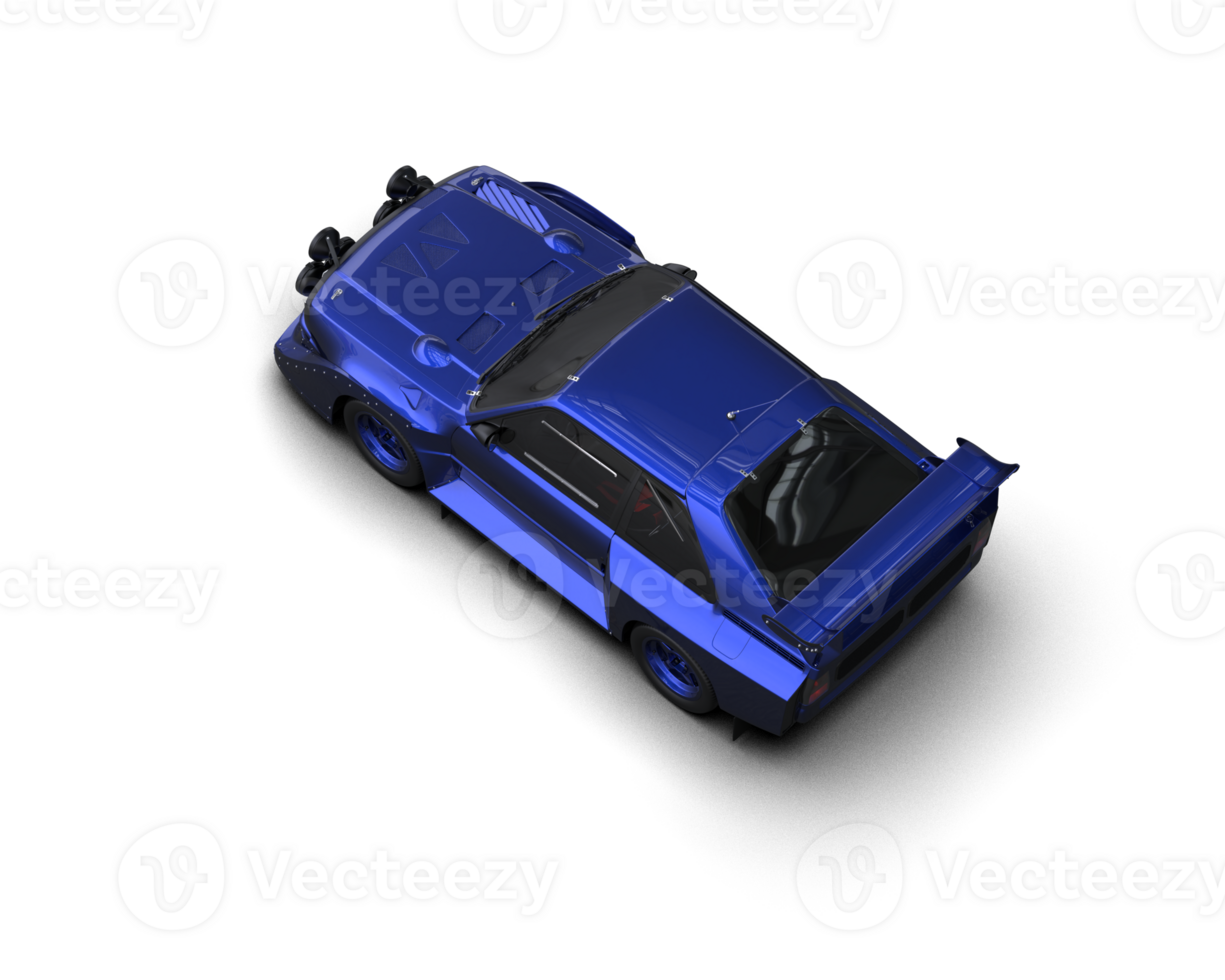 Realistic race car isolated on background. 3d rendering - illustration png