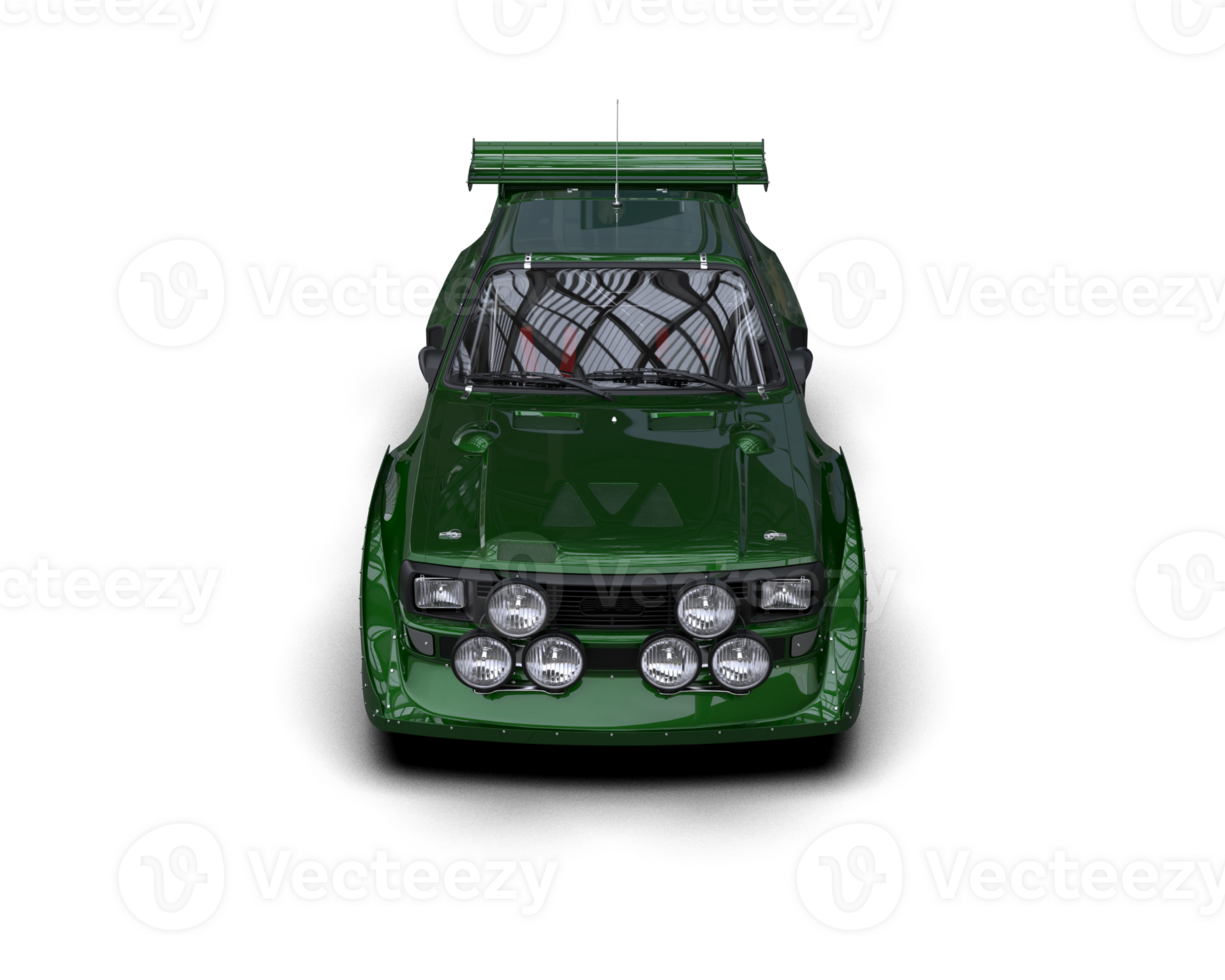 Realistic race car isolated on background. 3d rendering - illustration png